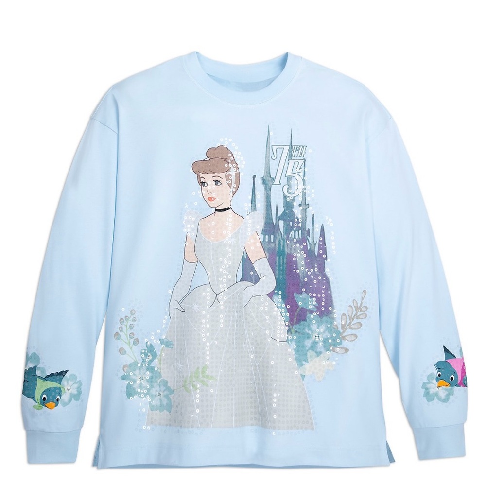Disney Parks Cinderella 75th Anniversary Once Upon a Time Pullover Sweatshirt